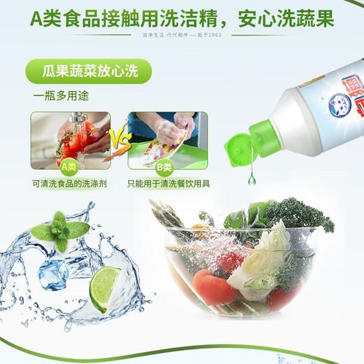 白猫柠檬薄荷洗洁精500克—rxs 商品图1