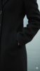 插肩袖小翻领长款大衣 商品缩略图3