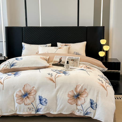 【爆单！冬日暖融融四件套】绒入生活 AB面牛奶绒四件套 一套含牛奶绒床单/被套/枕套2，高克重面料，厚实保暖，软糯触感，亲肤舒适！ 商品图10