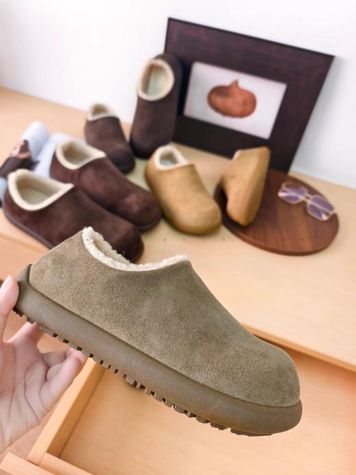 网红小土豆~！ins勃肯毛毛鞋 懒人一脚蹬~ 商品图7