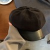 【经典版型❗️贝雷帽】舒适干爽透气不闷热，大头围显脸小，可以调节大小不挑头围，百搭文艺街头休闲复古英伦风报童画家帽子QQ 商品缩略图4