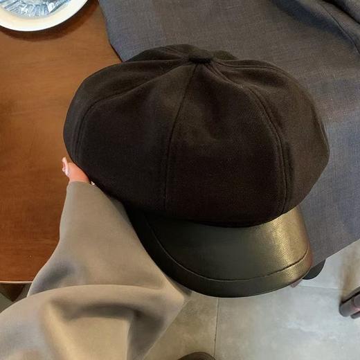 【经典版型❗️贝雷帽】舒适干爽透气不闷热，大头围显脸小，可以调节大小不挑头围，百搭文艺街头休闲复古英伦风报童画家帽子QQ 商品图4