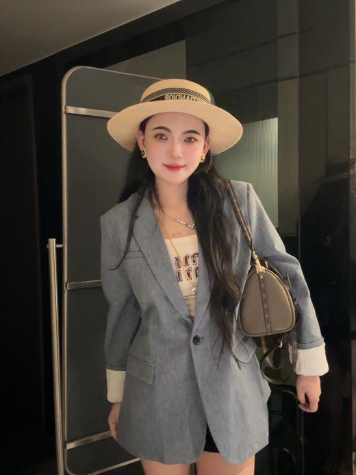 高端潮牌老钱风撞色条纹水洗设计高品质西装 （蕾姐14码） 商品图7