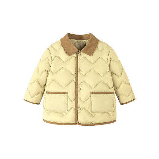【真心绒】迷你巴拉男女童三防羽绒服宝宝拼接翻领外套2025冬新款 商品图4