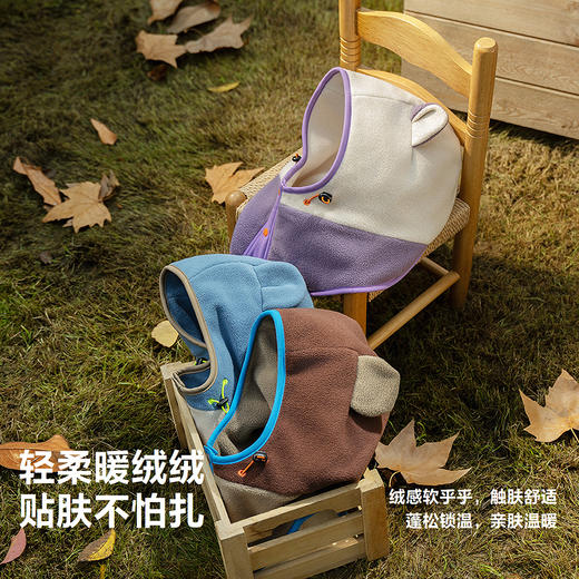 迷你巴拉儿童帽子男女童宝宝动物造型保暖护耳护脖一体包头帽秋冬 商品图3