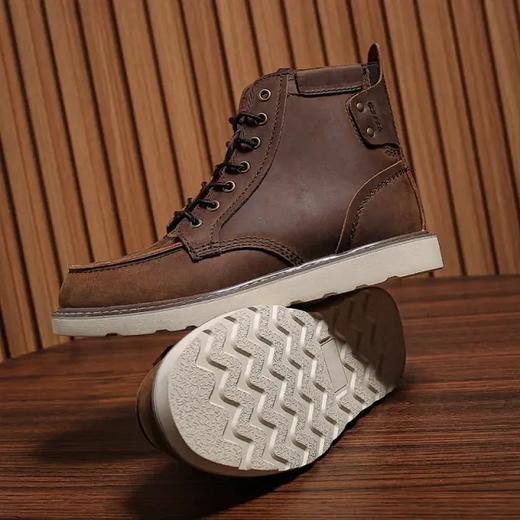 美式硬汉风工装靴 阿美咔叽经典马丁靴 商品图5