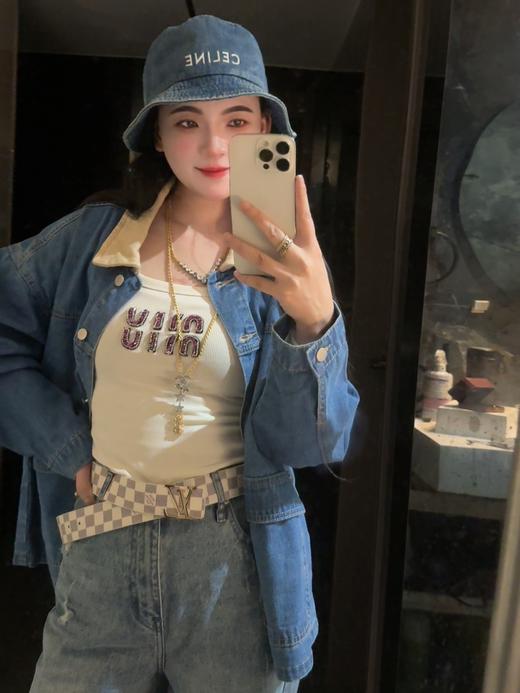 驴家白棋盘格金扣腰带男女通用经典（蕾姐 120非常大） 商品图10