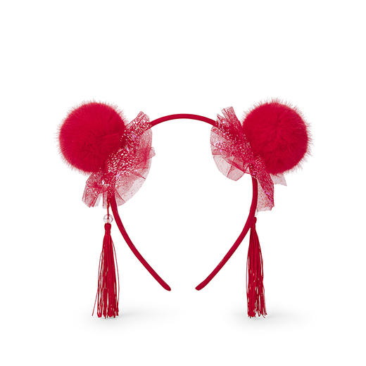 【balaOne】巴拉巴拉儿童饰品女童发箍2025年新款冬装小童国风喜 商品图4