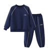 *【A类品质，暖糯舒适】【加绒保暖，户外运动】秋冬新款儿童四色加绒卫衣套装中大男女童运动休闲卫衣长裤加绒套装 商品缩略图6