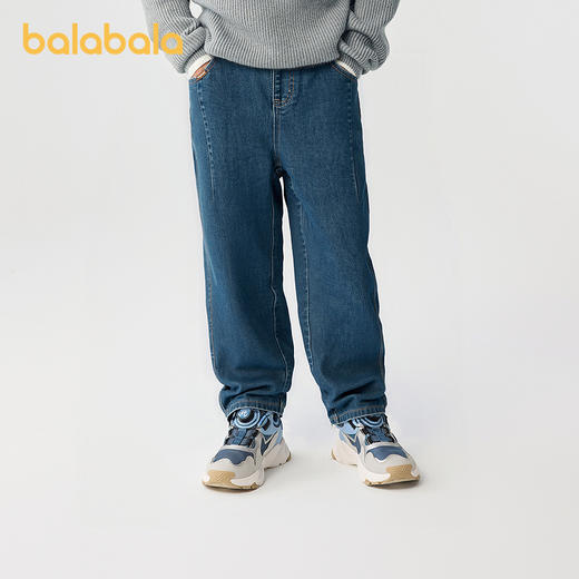 【商场同款】巴拉巴拉童装男童裤子儿童牛仔裤2025秋冬新款萝卜裤 商品图1