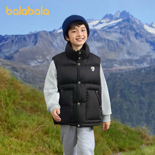 巴拉巴拉儿童羽绒马甲男童大童上衣新款童装2025秋冬 商品图2