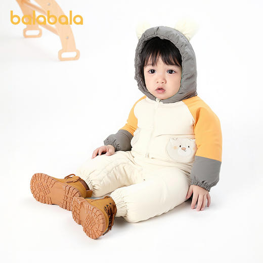 巴拉巴拉婴儿连体衣宝宝羽绒服冬2025新款可爱萌 商品图1