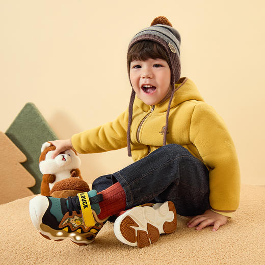 B.Duck小黄鸭童鞋冬季加绒保暖运动鞋24-30码 B5686825 商品图1