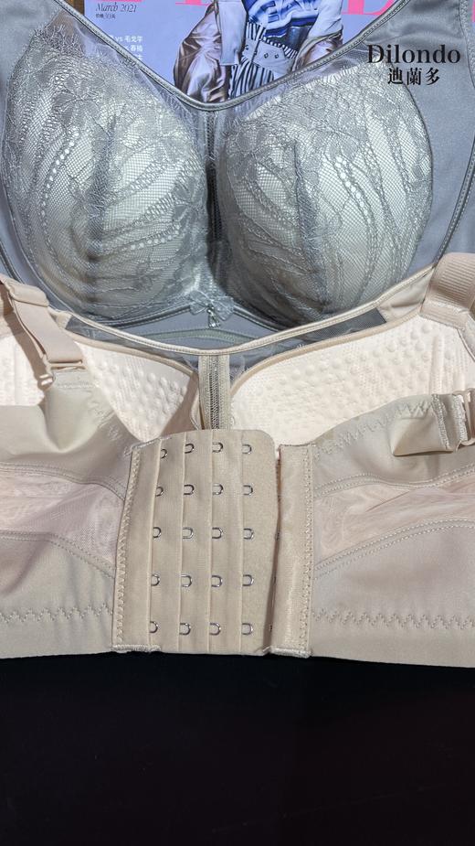 迪兰多大胸定型薄杯文胸大胸显小承托侧收包裹舒适透气2118466 商品图9