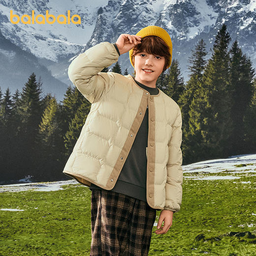 【商场同款】巴拉巴拉童装儿童轻薄羽绒服宝宝女童男童2025冬外套 商品图1