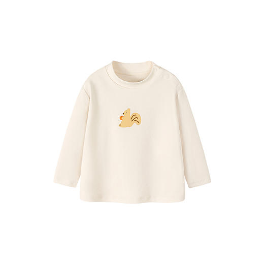 迷你巴拉婴儿宝宝男女童长袖T恤2025冬新款联名半高领打底衫 商品图4