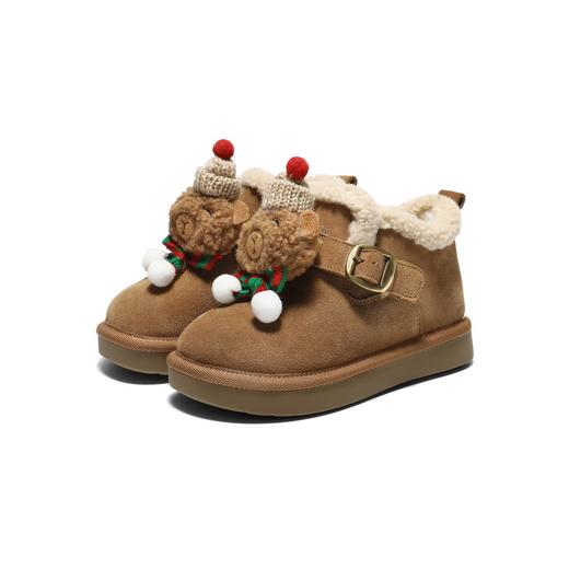 BF楼百丽童趣饰扣厚底雪地靴男女大童25冬款东北棉鞋69070D95 商品图0