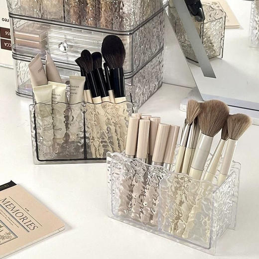 双孔收纳盒(白色/灰色) 商品图0