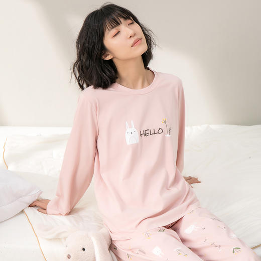 康妮雅女式长袖长裤套头套装 商品图2