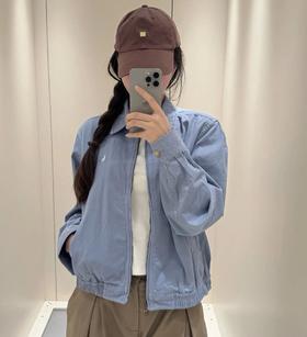双11福利款    rl反差感baby蓝夹克  老干部夹克  复古永不过时 可休闲可正式