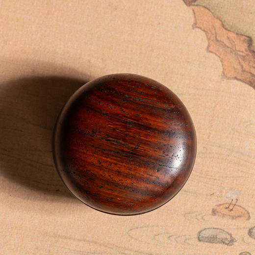 清	黄花梨素工圆香盒 商品图2