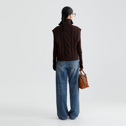 朵拉梵西针织马夹F28D1329 商品图5