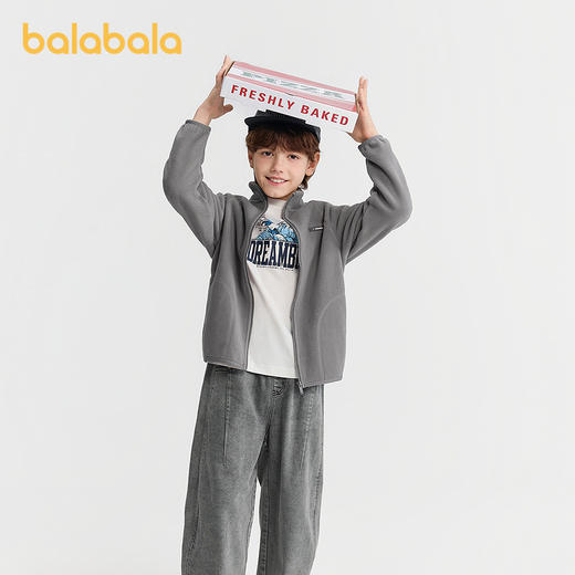【商场同款】巴拉巴拉儿童外套男女童新款童装2025冬摇粒绒防静电 商品图1
