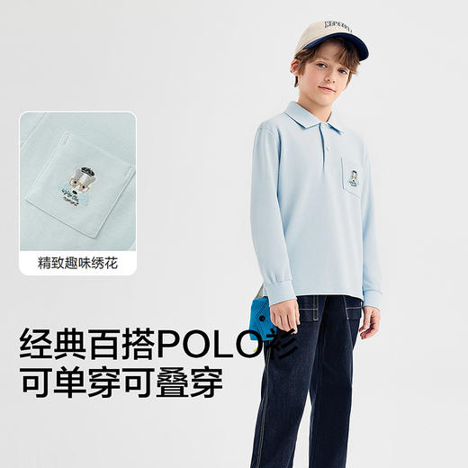 【商场同款】巴拉巴拉童装男童长袖t恤儿童2025新款秋POLO衫休闲 商品图3