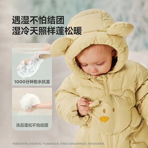 【拒水绒】迷你巴拉男女童羽绒连体衣宝宝三防爬服2025冬新品 商品图2