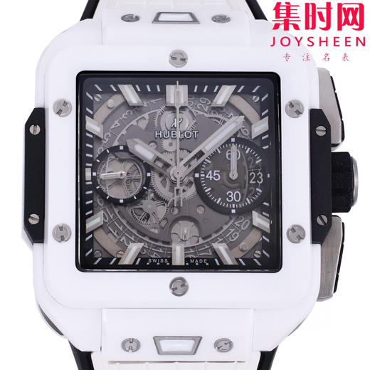 BBF白陶瓷方形计时男士腕表 商品图1