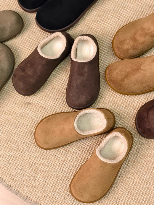 网红小土豆~！ins勃肯毛毛鞋 懒人一脚蹬~ 商品图6