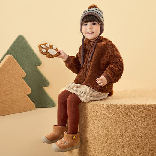 B.Duck小黄鸭童鞋冬季加绒保暖雪地靴24-30码 B5686914 商品图1