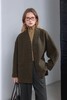 JN*同款极简无领绵羊毛呢大衣外套 商品缩略图3