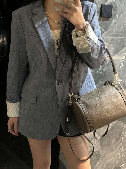 高端潮牌老钱风撞色条纹水洗设计高品质西装 （蕾姐14码） 商品图3