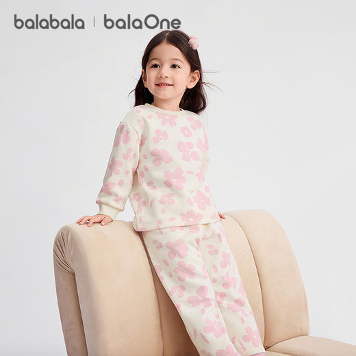 【balaOne】巴拉巴拉儿童家居服套装女童2025年新款春秋加绒睡衣 商品图2
