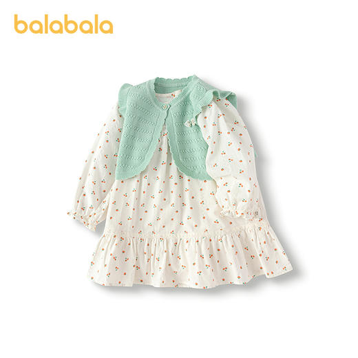 【商场同款】巴拉巴拉宝宝连衣裙套装女童两件套2025新款秋装文艺 商品图4
