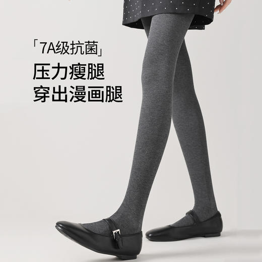 【高弹压力瘦腿❗️柔软贴身不易掉档】秋冬款打底裤女士显瘦秋冬季高腰外穿黑色连裤袜棉加绒加厚。hb 商品图0