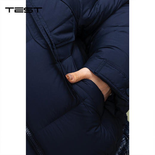 冬上新保暖时尚格纹拼接立领设计2254029 商品图4