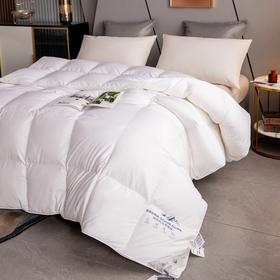 【斌哥优选】恒源祥 西伯利亚进口白鹅绒  高端静音鹅绒被 精选腹部大朵绒 立体填充 被面升级静音 1件充绒量相当于8件羽绒服 抵御西伯利亚的严寒（单被子）