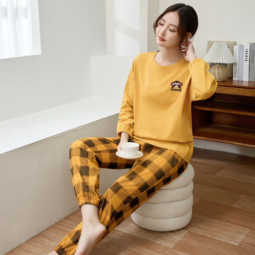 康妮雅女式长袖长裤套头套装 53W62T022 商品图1