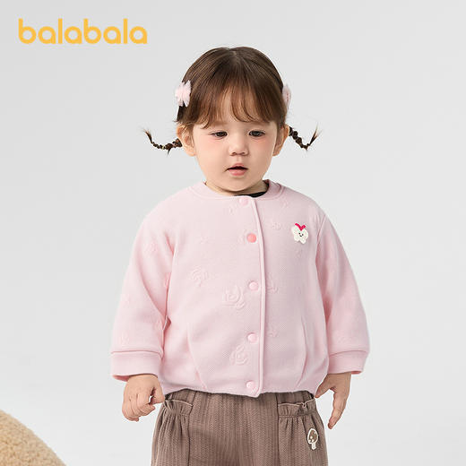 【商场同款】巴拉巴拉宝宝外套女童棒球服花苞造型2025新款秋装萌 商品图0