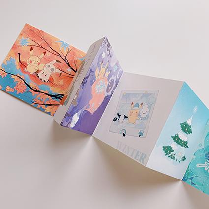 kox豪烁郎丨皮卡丘的四季-折页画册 商品图0