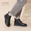 信诺真皮妈妈鞋软底平底加绒保暖棉鞋2025冬季新款中老年女士短靴X5M131-210 商品缩略图3