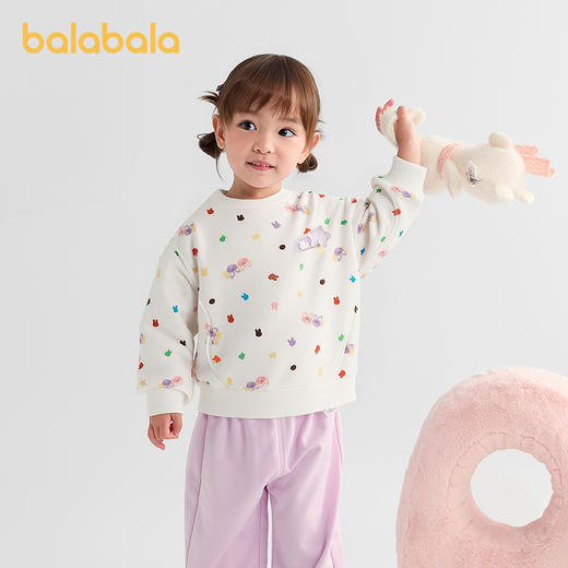 巴拉巴拉童装宝宝卫衣女童秋冬2025新款上衣甜美可爱 商品图1