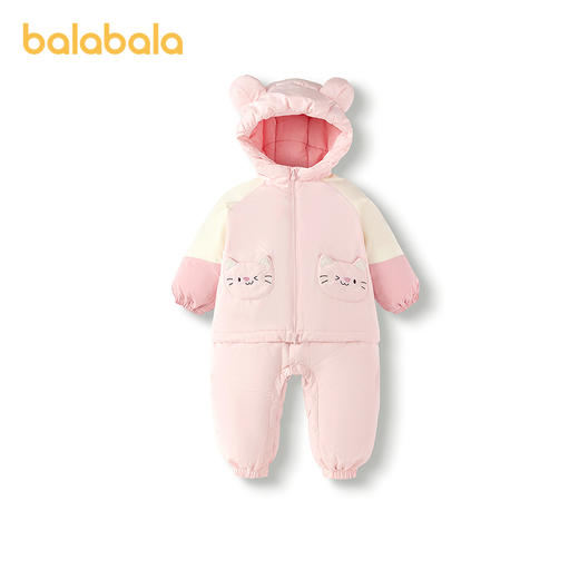 巴拉巴拉婴儿连体衣宝宝羽绒服冬2025新款可爱萌 商品图4