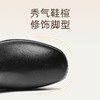 信诺妈妈鞋中老年气质粗跟短靴2025冬季新款加绒保暖棉鞋真皮女鞋5M519-17D 商品缩略图1
