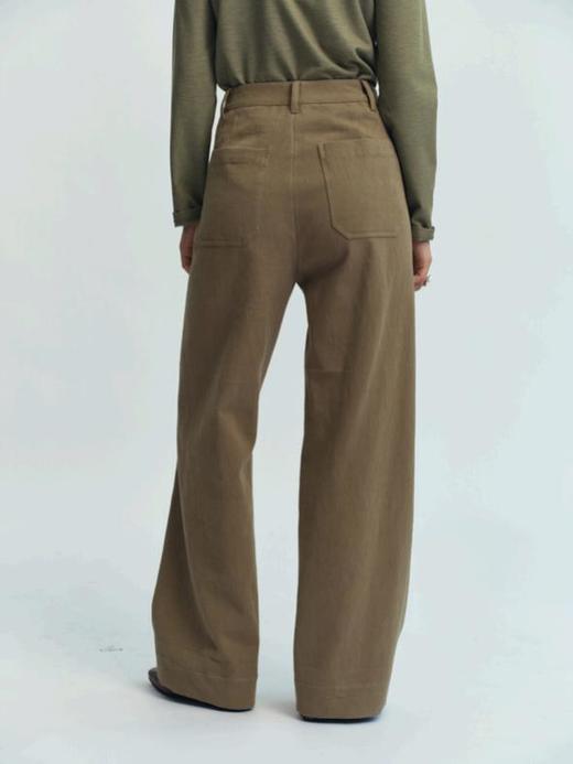 JAI 25AW /米黄色/鼠尾草绿/深蓝色make you longer棉麻长裤 商品图6