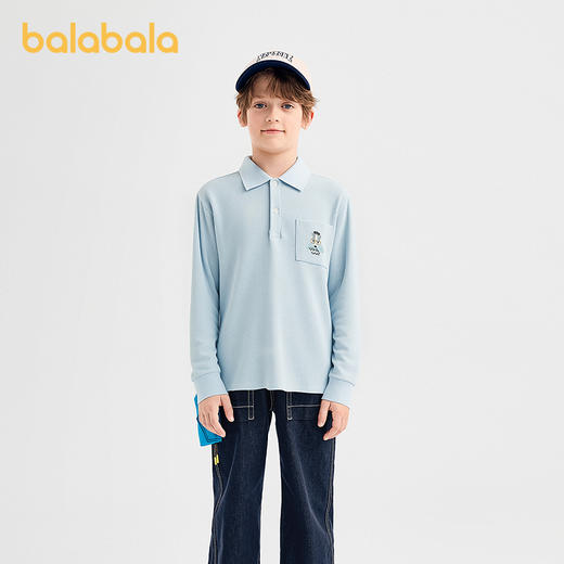 【商场同款】巴拉巴拉童装男童长袖t恤儿童2025新款秋POLO衫休闲 商品图1