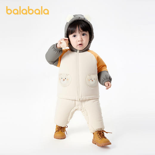 巴拉巴拉婴儿连体衣宝宝羽绒服冬2025新款可爱萌 商品图2
