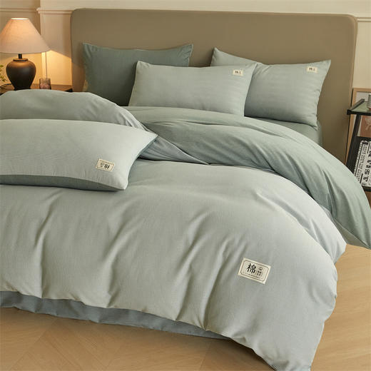 热卖！加厚款 暖融融！恒源祥 2025年新款 高品质 纯色加厚全棉磨毛四件套 软糯舒适 贴肤保暖 多款可选 商品图8